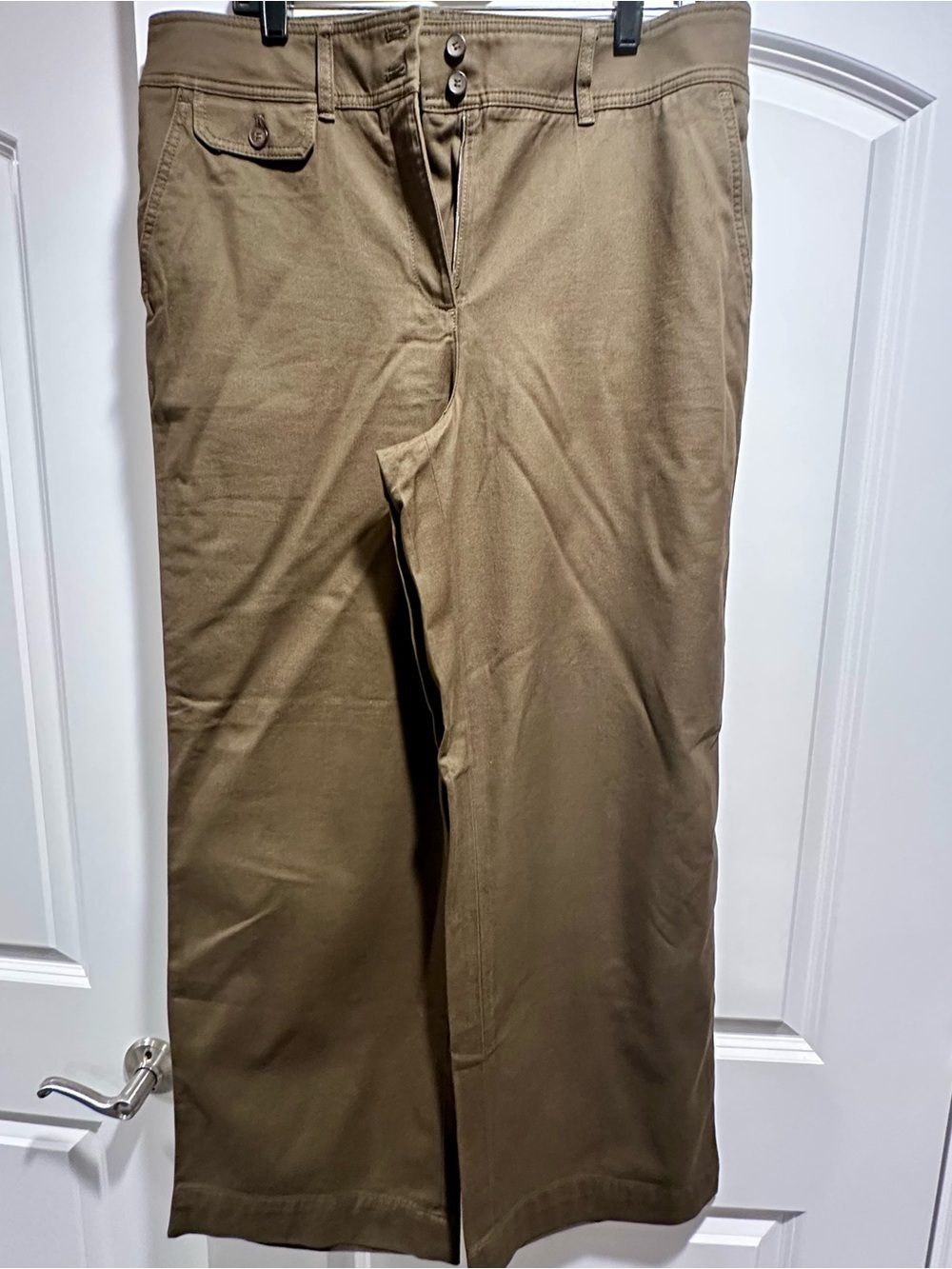 Talbots Women's Boot Cut Pants in Olive